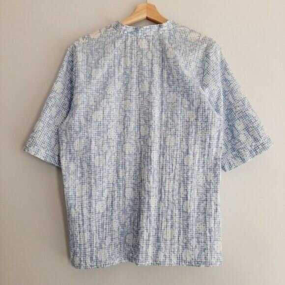 NORTHERN REFLECTION Floral Gingham Check Button Down Shirt Sz XL - Picture 6 of 10